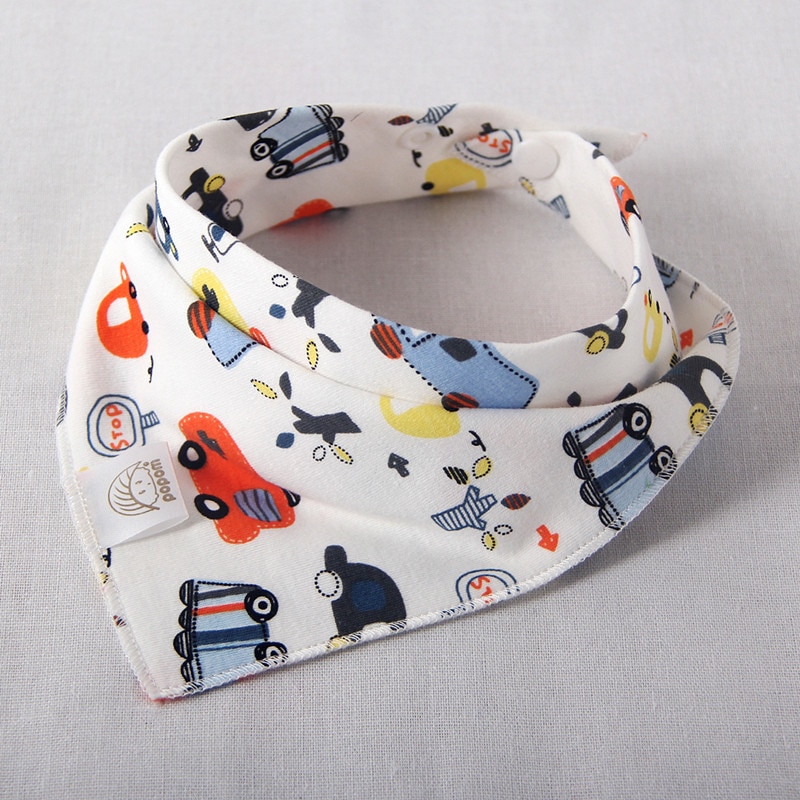 Baby Bibs Cotton Triangle Double Layers Cotton